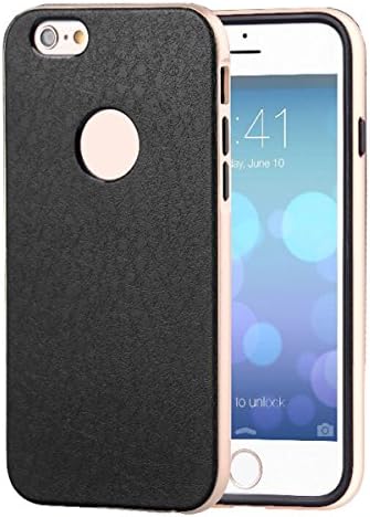 Business Striae plus Clear Case ROCST Scratch-Resistant Soft Case for iPhone 6 / 6S 4.7 inch(Golden+Black)