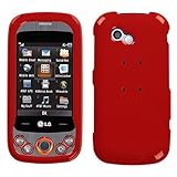MyBat LG Neon II Phone Protector Cover - Solid Flaming Red