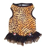Dolce Vita Leopard Dog Dress - L (11-14 lbs.)