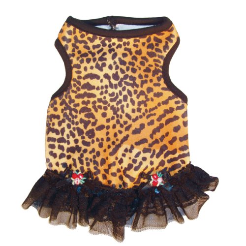 Dolce Vita Leopard Dog Dress - L (11-14 lbs.)