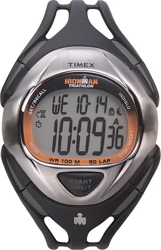 Timex - T5H391 SU - Timex Ironman 50 LAP - Quartz digitale - Montre Sport - Bracelet en resine anthracite