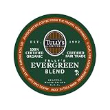 Tullys Coffee Evergreen Blend, K-cups, 24-count, Boxes (Pack of 2)