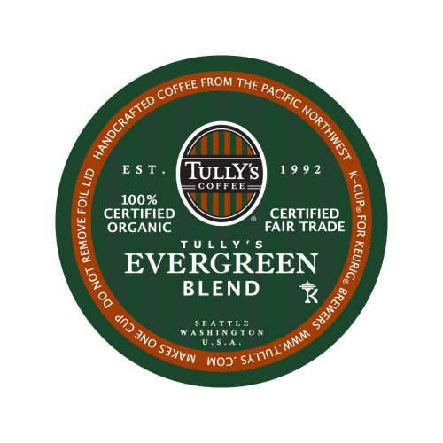 Childrens Toyshop  Health & Personal Care : Tully's Coffee Evergreen Blend, K-cups, 24-count,  Boxes (Pack of 2)