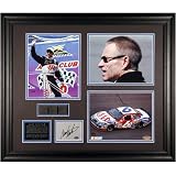 Mounted Memories Mark Martin Framed Photo w/ Race Used Tire and Autograph Plate