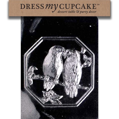 Dress My Cupcake DMCA105ASET Chocolate Candy Mold, Bird Pour Box Top, Set of 6