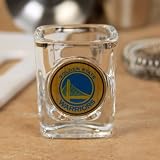NBA Golden State Warriors 2 oz. Crystal Coat Emblem Square Shot Glass