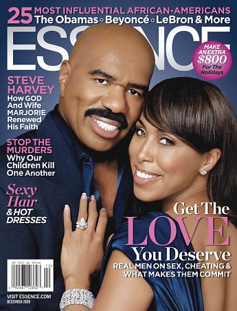 Essence Magazine: Steve & Marjorie Harvey (December 2009)