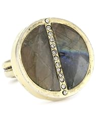 Paige Novick "Barcelona" Labradorite Medallion Ring Size 7