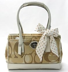 AUTHENTIC COACH HAMPTONS OPTIC MADELINE TOTE 11820 (White)