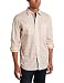 Nautica Men's End-On-End Plaid Shirt, Suncoast Orange, Small