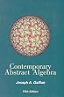 Contemporary Abstract Algebra