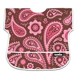 Bumkins Waterproof Junior Bib - Raspberry Paisley
