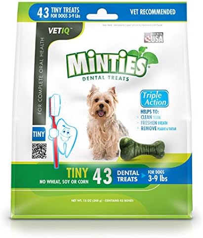 Minties Vet Grade Dental Treats, Tiny, 43 Treats