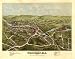 1877 HISTORICAL WALL MAP WESTERLY RHODE ISLAND