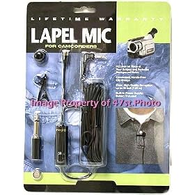 Click here to buy Professional Multi-Use Lapel Microphone for Camcorders by Ambico.
