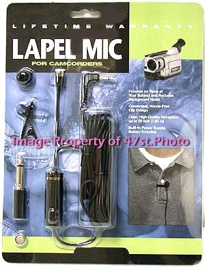 Professional Multi-Use Lapel Microphone for Camcorders