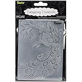 Darice Embossing Folder, 4.25 by 5.75-Inch, Peacock