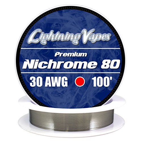Genuine Lightning Vapes 30 AWG Nichrome 80 Wire 100'