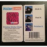 Pristine Sticky Clean - Microfiber Screen Cleaner Sticker for iPhones, smartphones, tablets and other electronic devices! (HOT Pink Zebra Print) ON SALE NOW!!