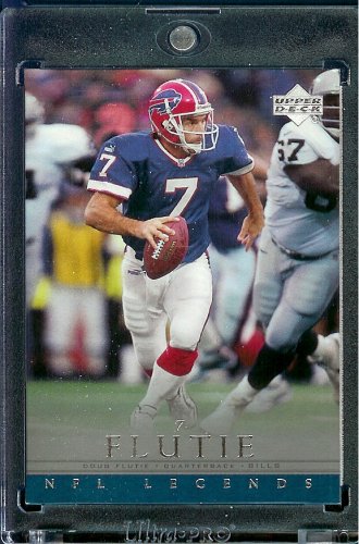 2000 Upper Deck Legends # 3 Doug Flutie Buffalo Bills Football Card - Mint Condition - Shipped In Protective ScrewDown Display Case!