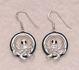 Octopus in a Circle Earrings