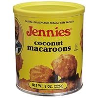Jennie's Coconut Macaroons, Peanut and Gluten Free, 8-Ounce Canisters (Pack of 6)