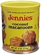 Jennie's Coconut Macaroons, Peanut and Gluten Free, 8-Ounce Canisters (Pack of 6)