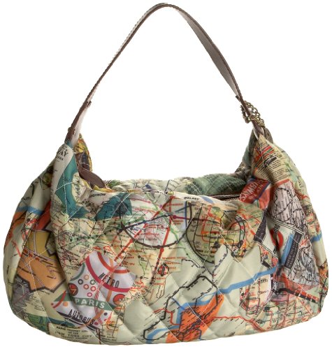 Sydney Love Quilted Subway Print Hobo