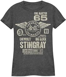General Motors 65' Convertible Womens Black Junior T-shirt