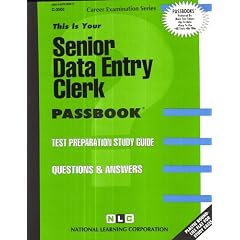 Senior Data Entry Clerk (Career Examination Passbooks)