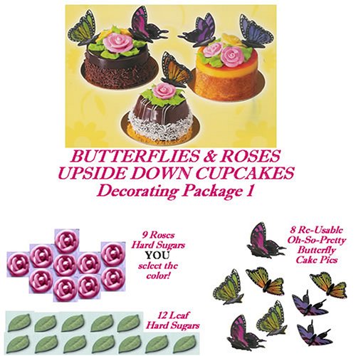 Butterflies Cakes Cupcakes - Decorating Package 1 SAVE $1.90 by Lucks, Decopac