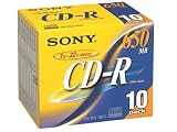 SONY 10CDQ74DN 10枚入りCD-Rメディア74分 650MB 10
