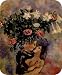 Lovers under Lilies Artist Marc Chagall Fine Art MOUSE PAD