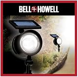 Outdoor Living : Emson 7812 Bell & Howell Solar Powered Flood Light