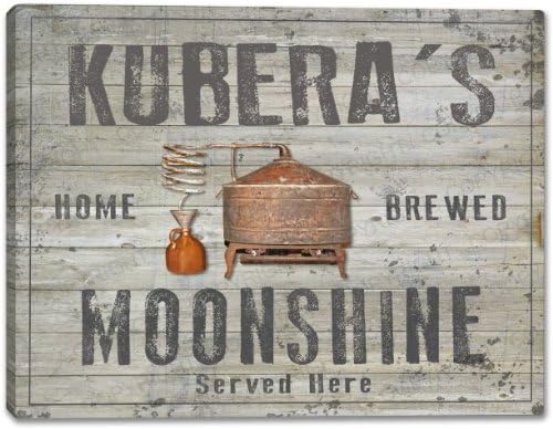 KUBERA'S Home Brewed Moonshine Stretched Canvas Print
