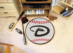 Arizona Diamondbacks 29" Round Baseball Floor Mat (Rug)