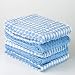 Extra Soft Cotton Tea Towels, Blue, Set of 5