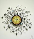 Product details for Abstract Modern Rainbow Swirl Wall Clock