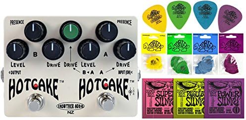 Crowther Audio Double Hotcake Distortion String Bundle w/ 2 free Items: Ernie Ball Guitar Strings, 1 Dozen Dunlop Tortex Picks
