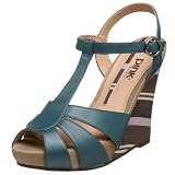51JYmJe%2BwxL. SL160  Pink Studio Womens London T Strap Wedge