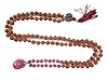 Rudraksha Mala Beads Pink Jade 108 Prayer Buddhist Meditation Rosary Hindu Prayer Gift Idea