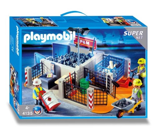 Childrens Toyshop  Toys : NEW PLAYMOBIL 4135 CONSTRUCTION SITE SUPER SET