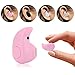 Mini Smallest PChero Invisible Wireless Bluetooth Headphones Headset Earphones Earbuds with Mic For iPhone, iPad, Samsung, and Most Bluetooth Smartphones, Perfect for Using at Work Office - [Pink]