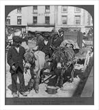 Historic Print (L): Market day in Kanturk, country-men of County Cork, Ireland
