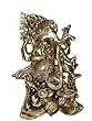 Good Luck Ganesha Brass Statue Hindu Figurine Art Sculpture 9" Good Luck Ganesha Brass Statue Hindu Figurine Art Sculpture 9"