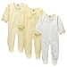 Gerber YELLOW 3PK ZIP FRONT SLEEP N PLAY - 0-3M