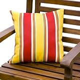 Greendale Home Fashions 17 by 17 Outdoor Accent Pillow, Fiesta Stripe