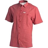 Columbia Men's Declination Trail Short Sleeve Shirt, Red Velvet Small Plaid, XX-Large