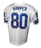 Alvin Harper Dallas Cowboys Autographed White Jersey with SB Champs 92,93 Inscription