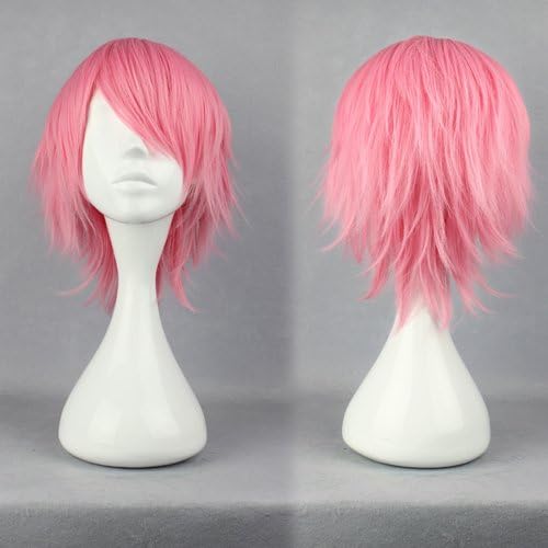 Cosplay wig Amine 35cm Short Bleach SzayelAporro Granz Pink Costume